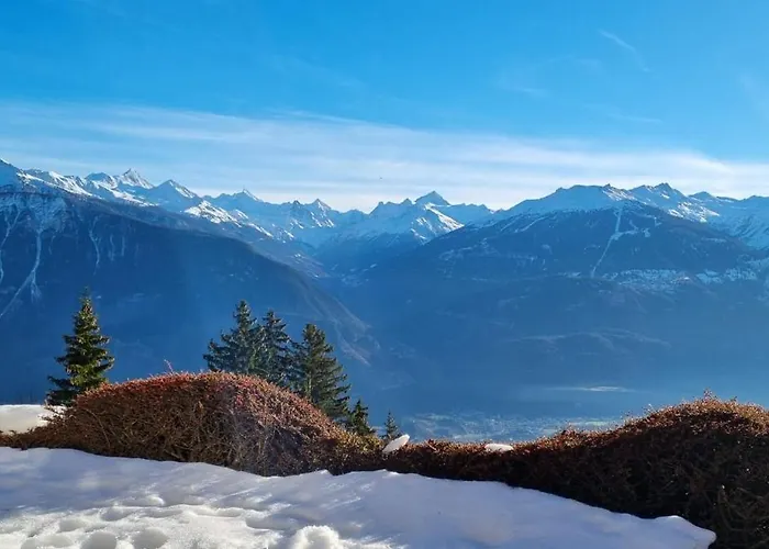 شاليه La Louise Avec Vue Imprenable كرانز مونتانا