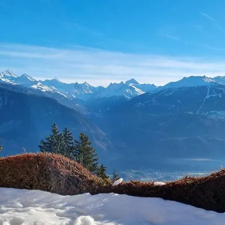 Alpesi faház La Louise Avec Vue Imprenable Crans-Montana